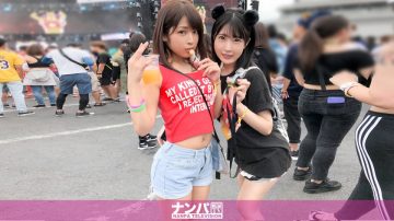 200GANA-2167 日本最大級のEDMフェスでナンパしたJD2人組