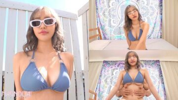 MGNL-037 3cm of a big dick inserted through a swimsuit