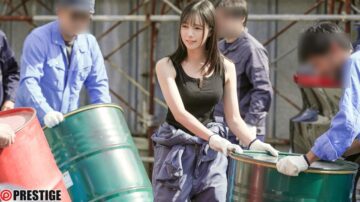 ABF-188 Remu Suzumori left behind in a factory full of men