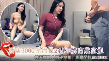 Fuck a 24-year-old China Southern Airlines stewardess with D-cup breasts for NT$3