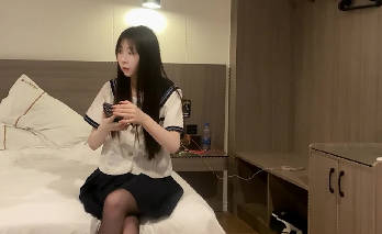 Black silk loli is obedient and has long legs and tender pussy for you to play with - cart and flower