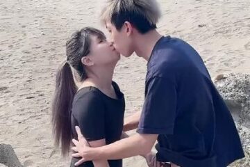 The little girl's first time doing erotic things at the beach was so exciting that she was even seen by passersby - slutty little girl